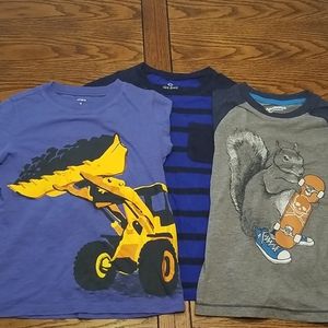 Boys long sleeve tshirt size 6- set of 3